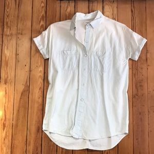 Old Navy Chambray Boyfriend Button-Up Shirt